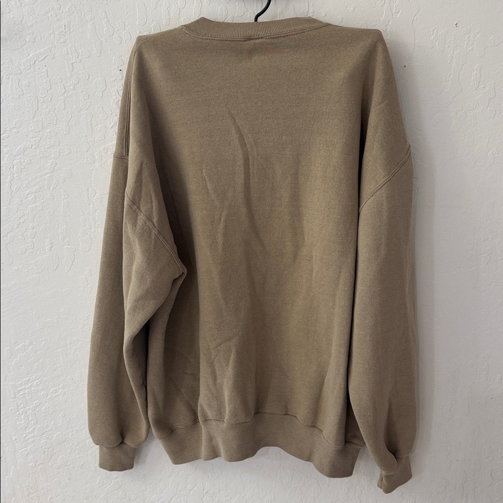 Vintage Russel Athletic Made in USA Brown Tan Crewneck Pullover XL - Picture 6 of 10